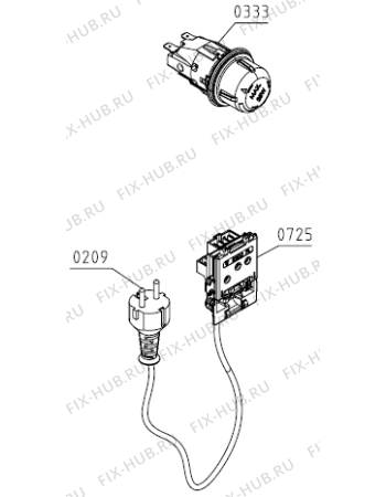 Взрыв-схема плиты (духовки) Gorenje GI6121XH (730245, FG6A1A-HPG1B) - Схема узла 06