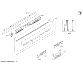 Схема №6 S21M85N0DE с изображением Передняя панель для посудомойки Bosch 00672405