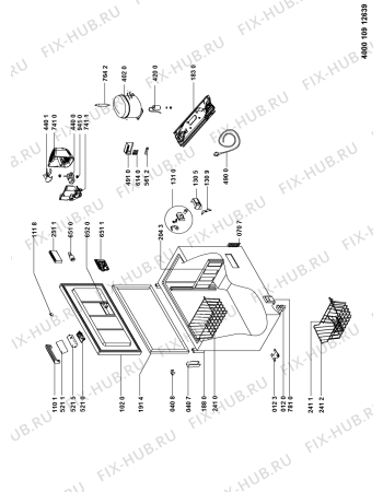 Схема №1 GTT 3960 A++ с изображением Вложение для холодильной камеры Whirlpool 481010841568