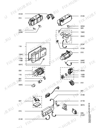 Схема №1 FAV60860IB с изображением Нагревательный элемент для электропосудомоечной машины Aeg 1115734004
