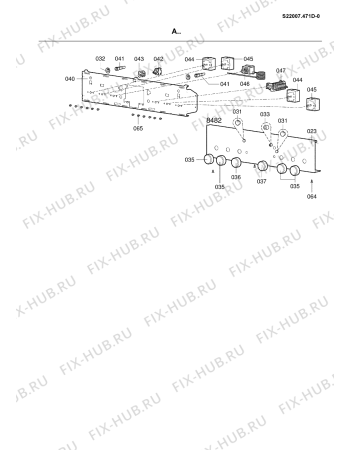 Схема №8 CLH 8482 R SCHWARZ с изображением Шуруп для плиты (духовки) Whirlpool 482000018312