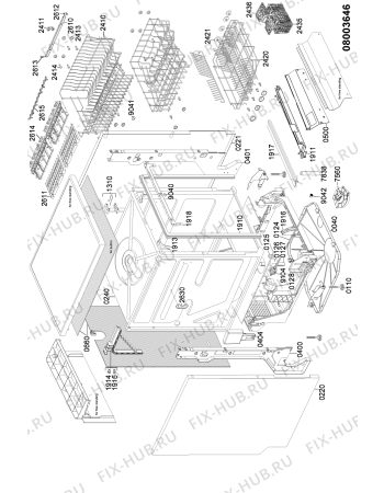 Схема №1 ADG 4500 IX с изображением Обшивка для электропосудомоечной машины Whirlpool 481290508546