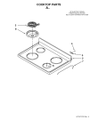 Схема №4 YMER7660WW с изображением Панель для плиты (духовки) Whirlpool 482000011742