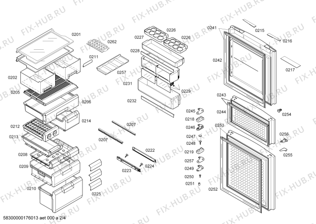 Схема №1 KK28A1670W с изображением Сетевой модуль для холодильника Siemens 00754822