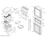 Схема №1 KK28A1670W с изображением Дверь для холодильной камеры Siemens 00713229