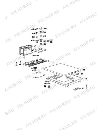 Взрыв-схема стиральной машины Electrolux EW1240K1 - Схема узла Command panel 037