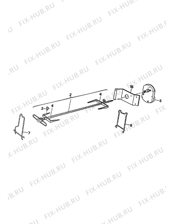 Взрыв-схема плиты (духовки) Electrolux CO1060W1 - Схема узла Accessories