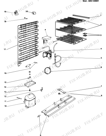 Схема №4 RFP340SE (F002992) с изображением Другое для холодильной камеры Indesit C00023990