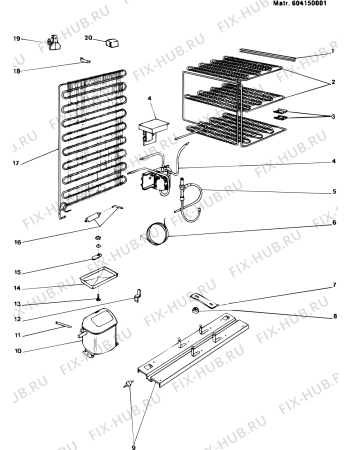 Схема №4 RFP340SE (F002992) с изображением Покрытие для холодильной камеры Indesit C00016386