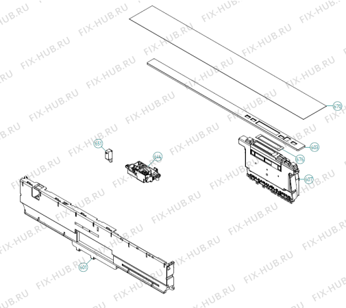 Взрыв-схема посудомоечной машины Gorenje VA6611TTUU-A02 NL   -VA6611TTUU-A02 (900001415, DW70.4) - Схема узла 06