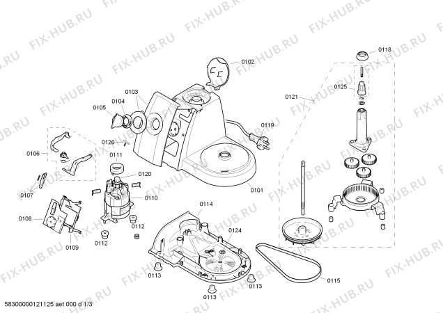 Схема №2 MCM5525COE, collection с изображением Переключатель для кухонного измельчителя Bosch 00609602