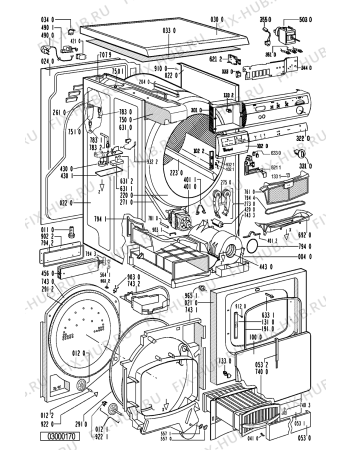Схема №1 AWZ 541 с изображением Декоративная панель для сушилки Whirlpool 481245219637