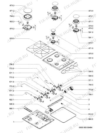 Схема №1 AKM 202 WH с изображением Втулка для духового шкафа Whirlpool 481944238878