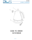 Схема №1 KBOV1200J-GR ICONA VINTAGE с изображением Покрытие для чайника (термопота) DELONGHI 7321010448