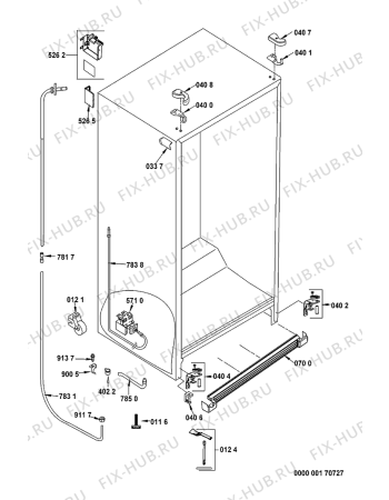 Схема №7 KSN 5051/A/1 W с изображением Дверка для холодильника Whirlpool 481241610316