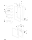 Схема №1 ERB3798 с изображением Уплотнение для холодильной камеры Electrolux 50287334002