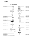 Схема №1 FP1508CL/BA0 с изображением Элемент корпуса для кухонного измельчителя Tefal FS-9100019427