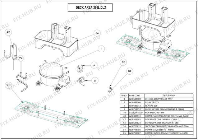 Схема №3 WTM 452 R WH с изображением Запчасть для холодильной камеры Whirlpool 482000093562