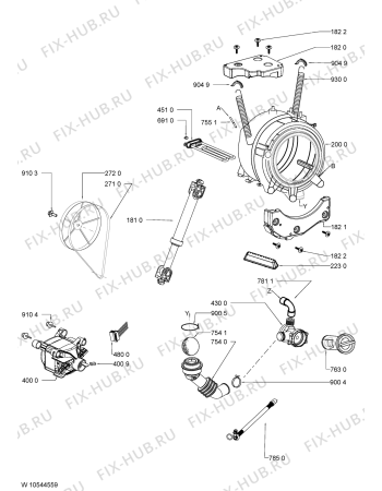 Схема №2 MFW1012CDWT MM с изображением Обшивка для стиралки Whirlpool 480111104971