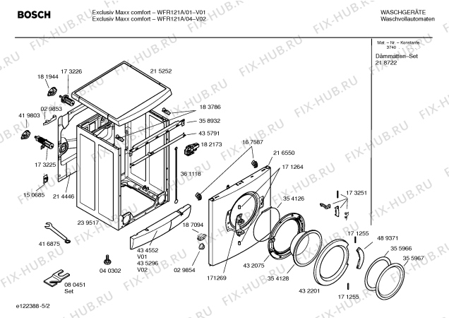 Схема №3 WFR121A EXCLUSIV Maxx comfort WFR121A с изображением Панель управления для стиралки Bosch 00433870