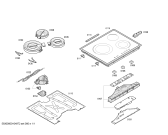 Схема №1 T1303N0 с изображением Стеклокерамика для электропечи Bosch 00474161