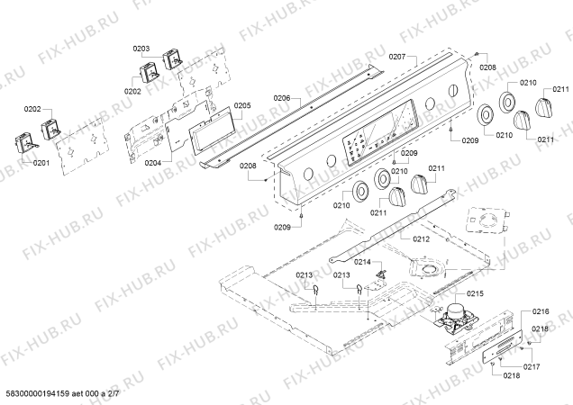 Схема №4 HEI8054U Bosch с изображением Кабель для духового шкафа Bosch 12006314