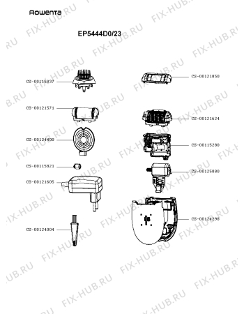Схема №1 EP5444E0/23 с изображением Тумблер для бритвы (эпилятора) Rowenta CS-00124400