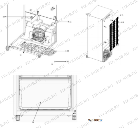 Схема №1 WMD 200 SL с изображением Всякое для холодильной камеры Whirlpool 482000098992