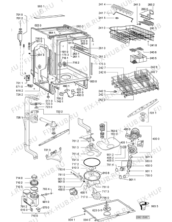 Схема №2 GSU 4707 Power IN с изображением Обшивка для посудомойки Whirlpool 480140100505