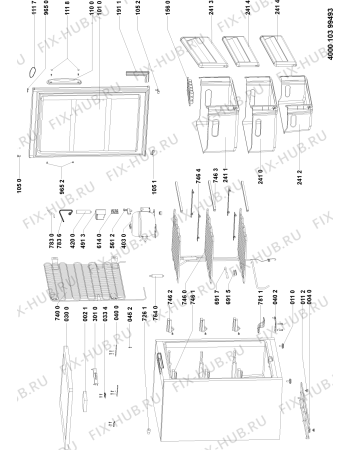 Схема №1 AFB66515 (F090653) с изображением Руководство для холодильника Indesit C00346680