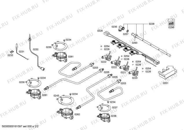 Схема №1 CA114251NL 4G CN60R/2010 с изображением Варочная панель для плиты (духовки) Bosch 00687624