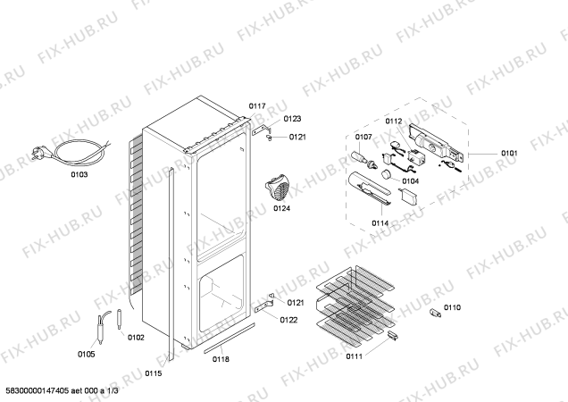 Схема №2 K8514X6FF с изображением Дверь для холодильной камеры Bosch 00244172