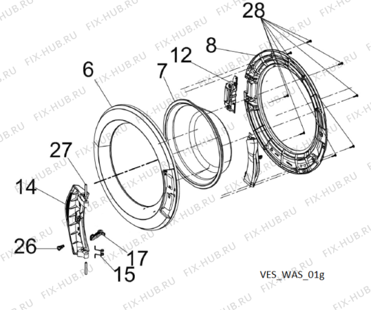 Схема №2 LOS 7011 с изображением Ножка для стиральной машины Whirlpool 482000097675
