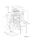 Схема №3 PDSF EDITION50 WS с изображением Панель для электропосудомоечной машины Whirlpool 481010697278