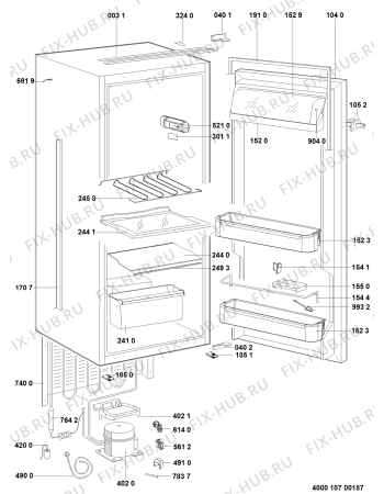 Схема №1 RE1211 (F091237) с изображением Руководство для холодильника Indesit C00516320