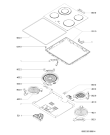 Схема №1 HOB 602 AL N 301.098.95 с изображением Другое для электропечи Whirlpool 481244039711