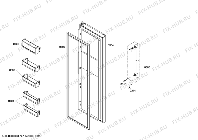 Схема №4 KAN58A70AU с изображением Инструкция по эксплуатации для холодильника Bosch 00692968
