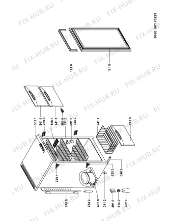 Схема №1 AFB126HA1 (F090632) с изображением Руководство для холодильника Indesit C00346611