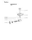 Схема №3 ME405B3E/350 с изображением Кнопка для мясорубки Moulinex SS-193144
