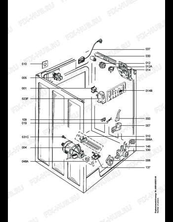 Взрыв-схема стиральной машины Electrolux EWF1289 - Схема узла Electrical equipment 268