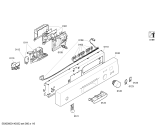 Схема №6 SGS55E02FR с изображением Панель управления для электропосудомоечной машины Bosch 00668496