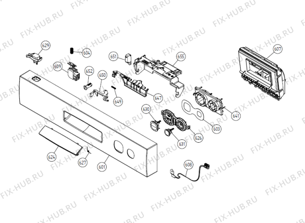Взрыв-схема посудомоечной машины Gorenje D605 NO   -vit (176975, DW20.1) - Схема узла 06