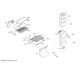 Схема №4 3KF6601W с изображением Дверь морозильной камеры для холодильника Bosch 00712907