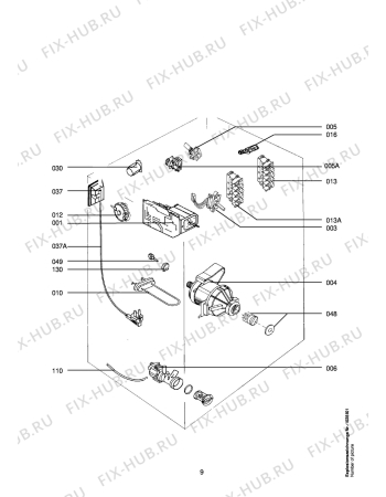 Взрыв-схема стиральной машины Aeg LAV62310-W - Схема узла Electrical equipment