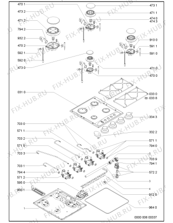 Схема №1 501 186 29 с изображением Шланг для плиты (духовки) Whirlpool 481231039151