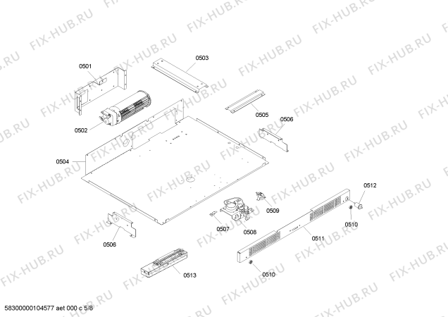 Схема №5 SECD272BS с изображением Стеклянная полка для электропечи Bosch 00474083