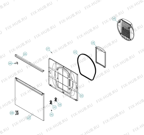 Взрыв-схема стиральной машины Gorenje T760 UK   -White (900002593, TD33UK) - Схема узла 06