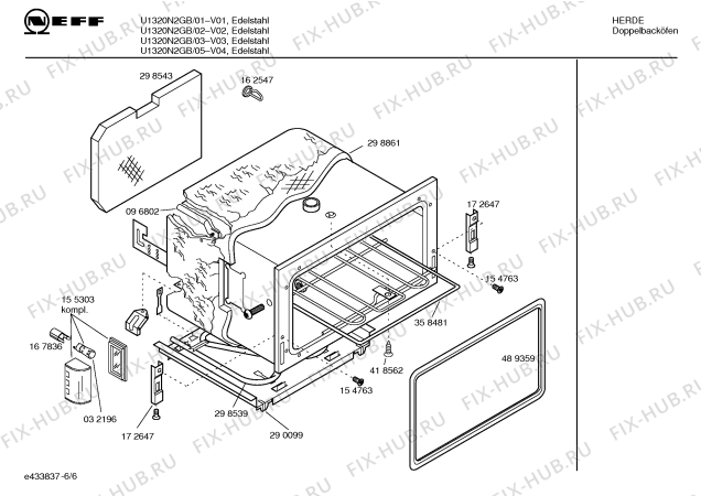 Схема №5 U1320N0GB с изображением Панель управления для плиты (духовки) Bosch 00360666