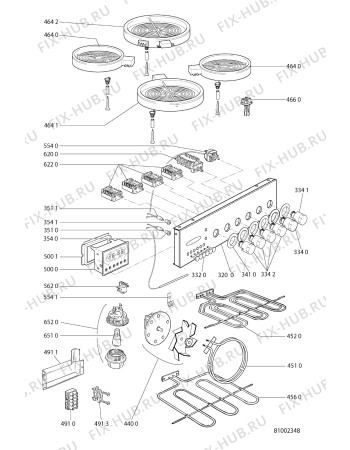 Схема №2 ACM 358 IX с изображением Кнопка для духового шкафа Whirlpool 481241128966