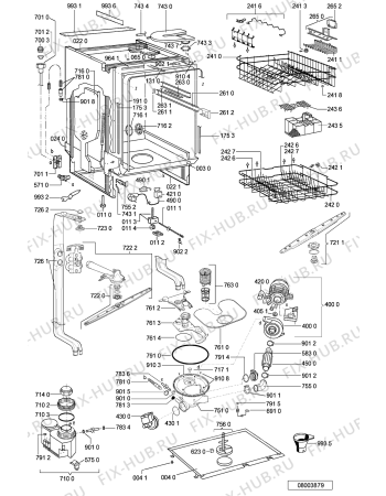 Схема №2 ADG 7556/2 с изображением Панель для посудомойки Whirlpool 481245372656
